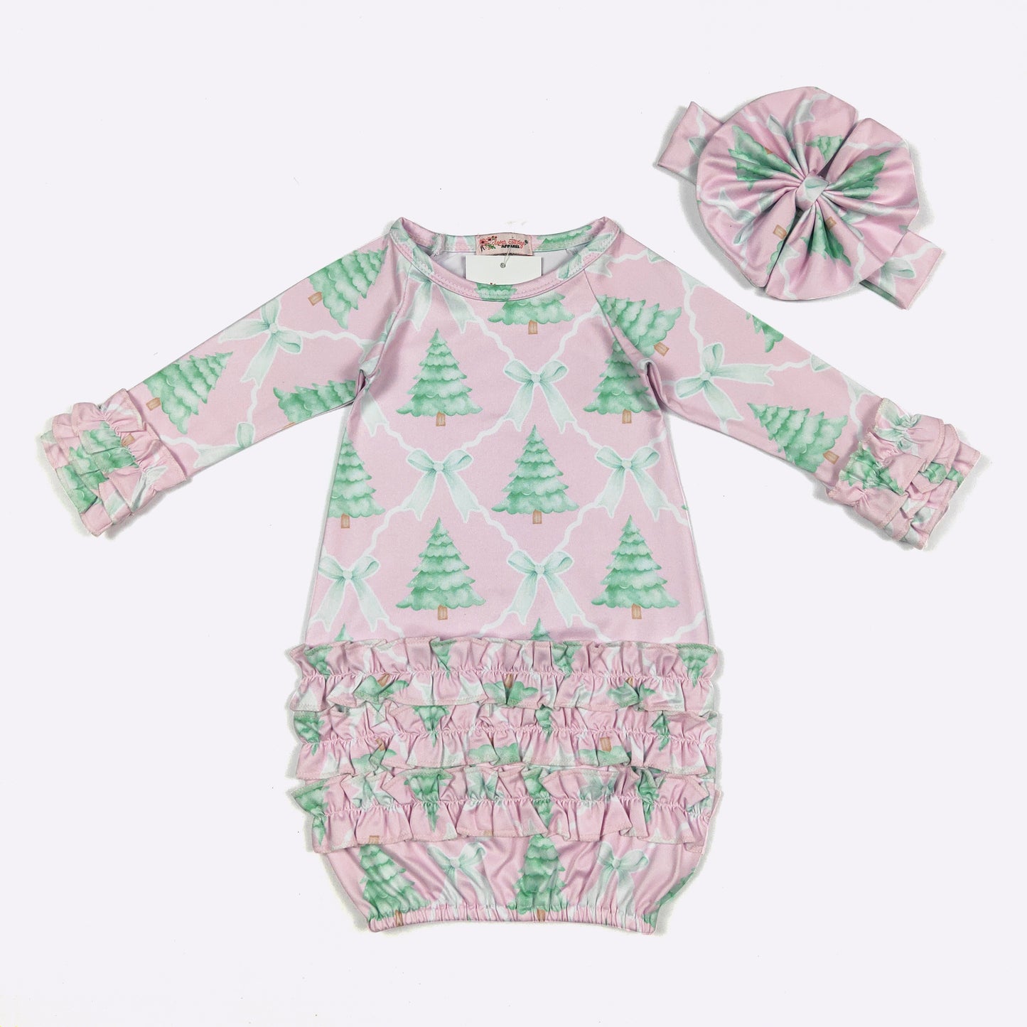 Baby Girls Clover Cottage Coquette Tree Baby Gown