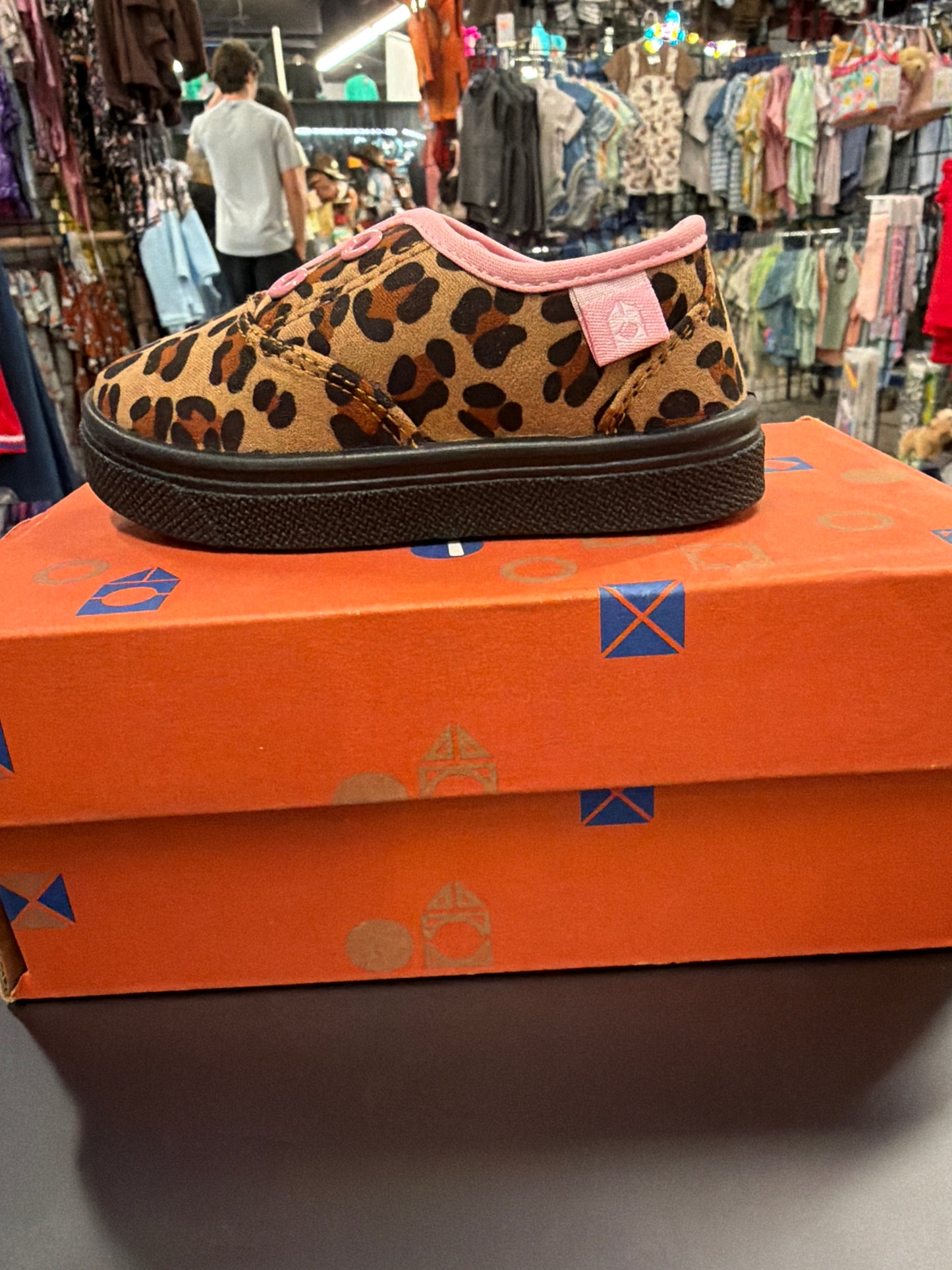 Girls Robin Cheetah Shoe by Oomphies