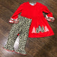 Girls Trees w/Leopard Bloomer or Legging Set by Three Sisters