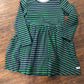 Girls Fir Green/Navy Stripe Bubble or Twirl Dress by RuffleButts
