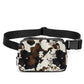 Ladies Brown Cowhide Crossbody Bag