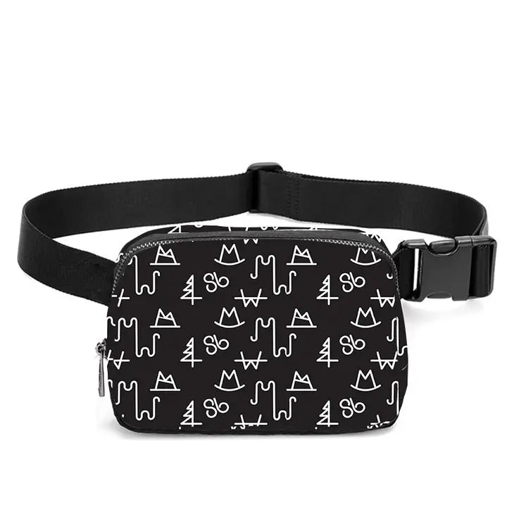 Ladies Black Brand Crossbody Bag