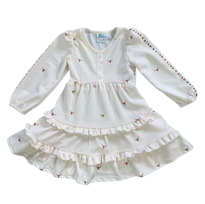 Girls Desert Horizon Layered Dress by Shea Baby