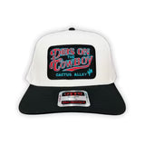 "Dibs" OTTO Mid Profile Black Bill/White Snapback Hat