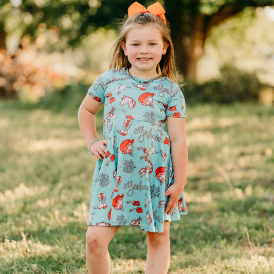 Girls Yeehaw Dress by Shea Baby