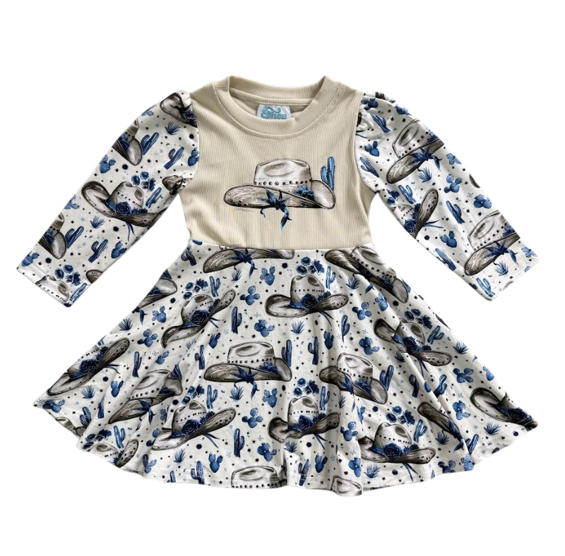 Girls Rancher Cowgirl Graphic Dress by Shea Baby