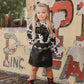 Girls Black Leather Skirt by Shea Baby