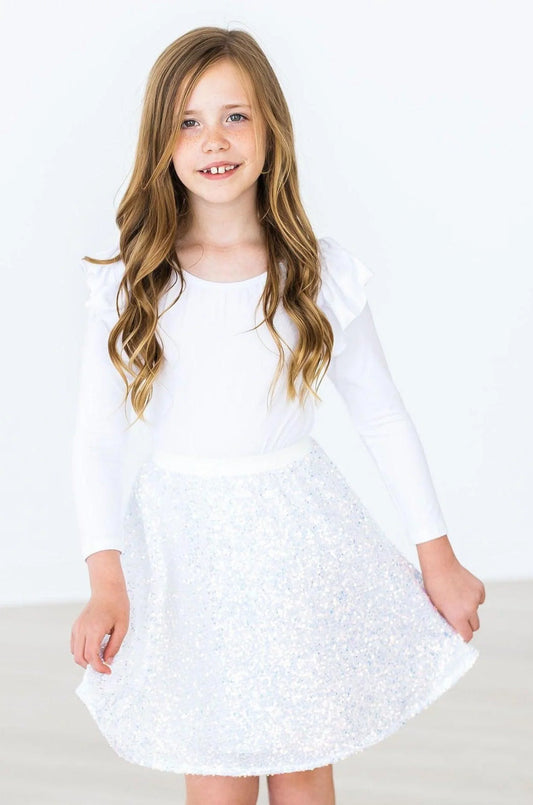 Girls Disco Sequin Twirl Skirt by Mila & Rose