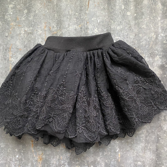 Girls Chiffon Skirt- Black Skirt by Shea Baby