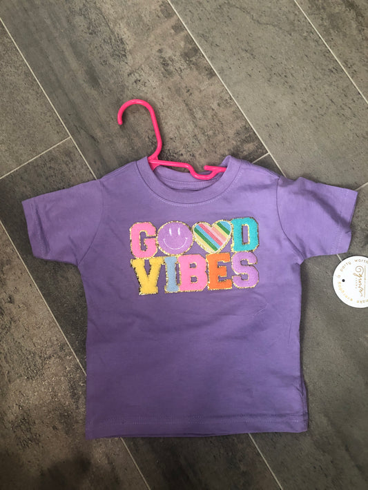 Girls GOOD VIBES SS T-Shirt by Sweet Winks
