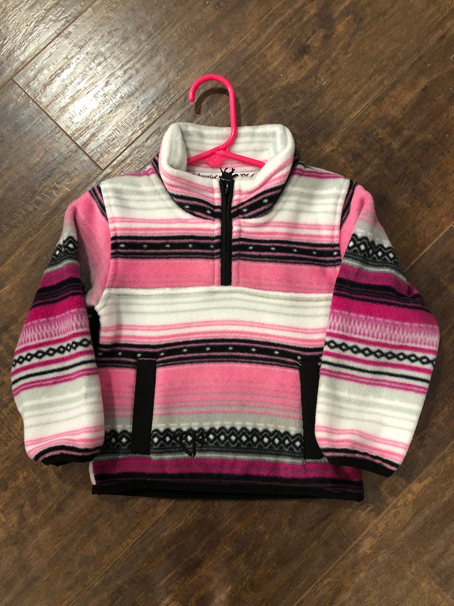 Girls Pink Aztec Serape Polar Cadet by Cowboy Hardware