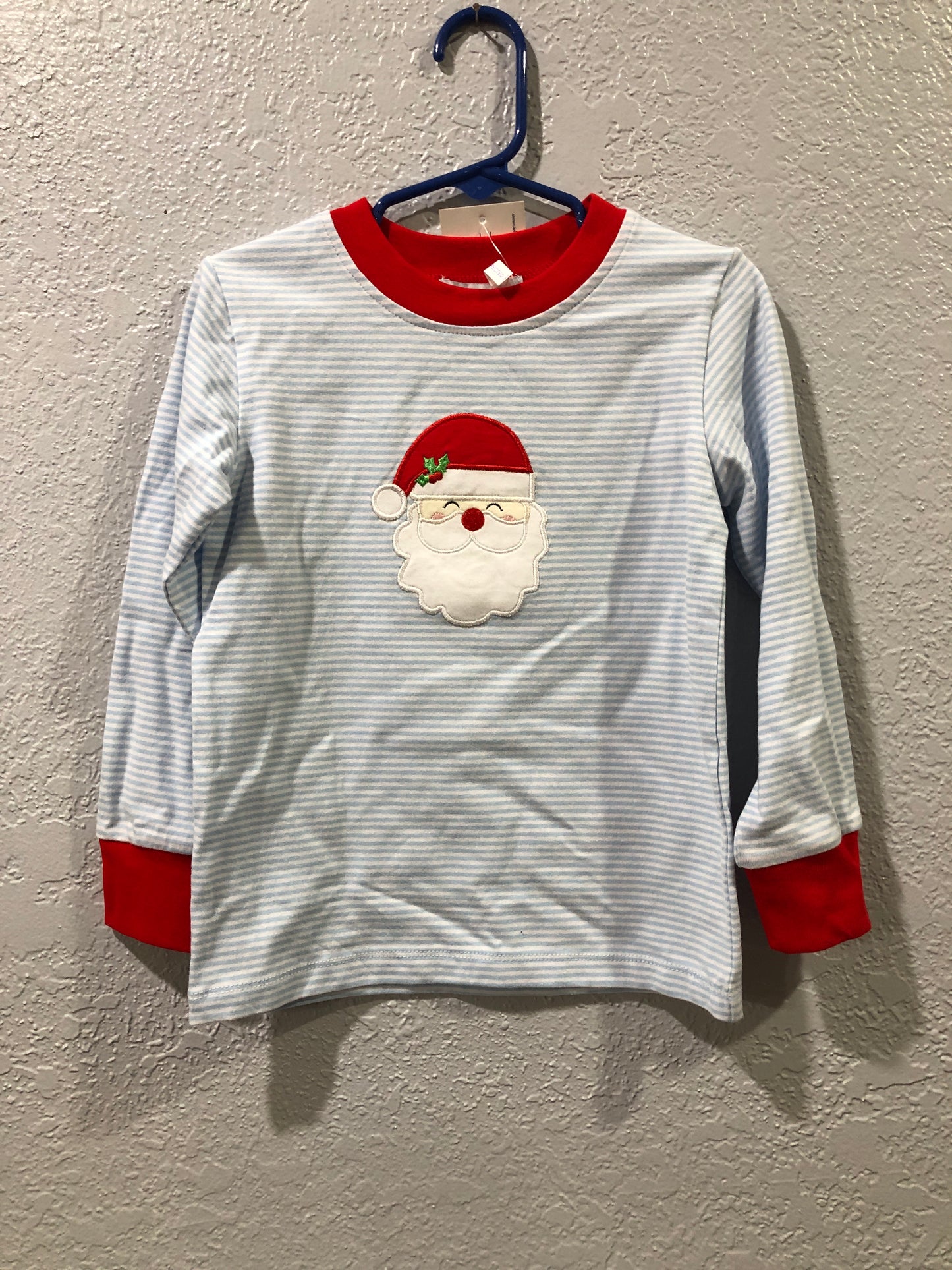 Boys Holly Leaf Santa L/S Romper or Shirt by Ishtex