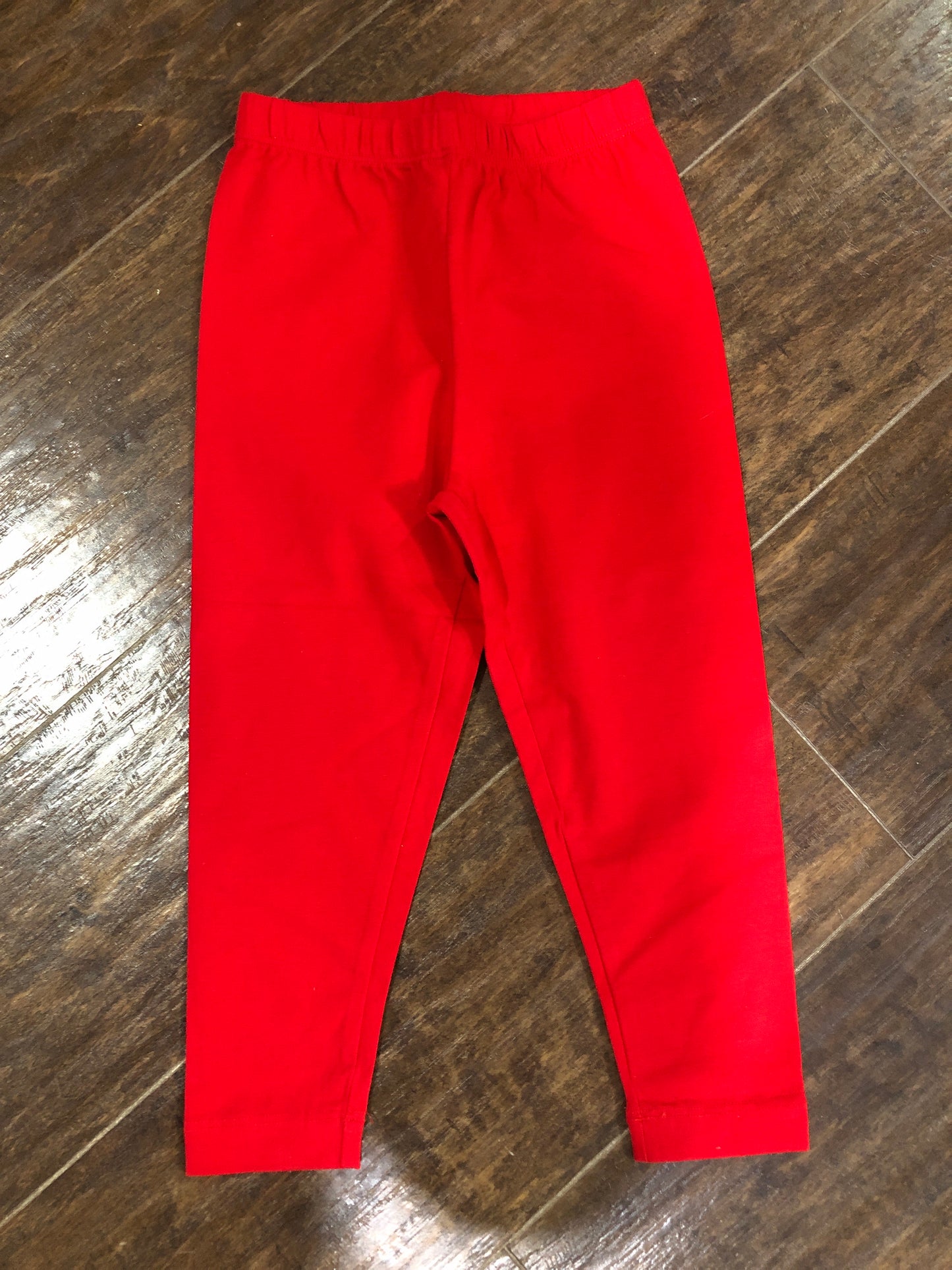 Girls Red Leggings by Ishtex