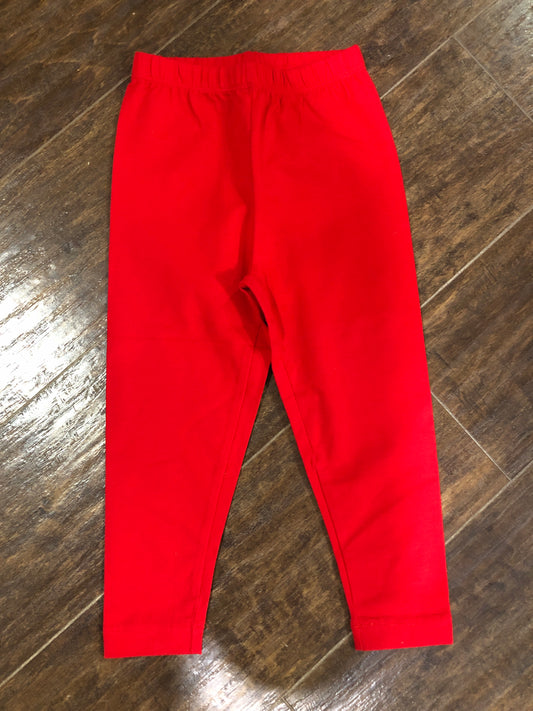 Girls Red Leggings by Ishtex