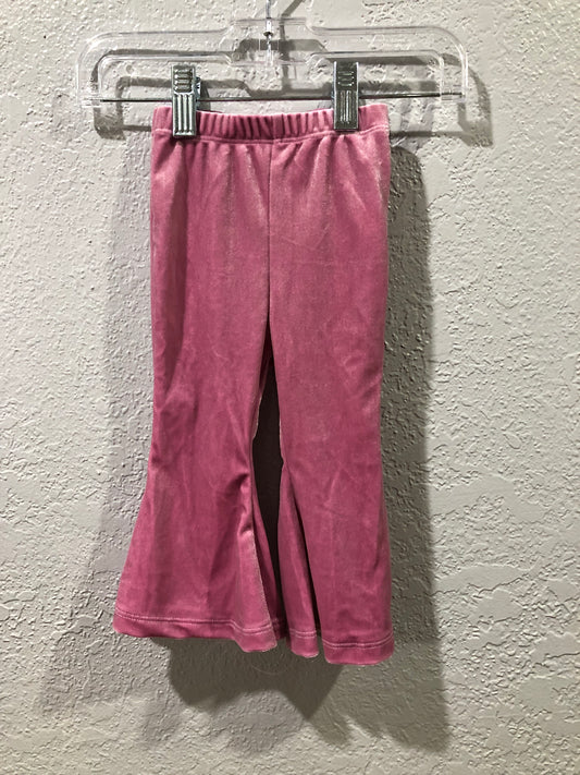 Girls Dusty Pink Velvet Leggings by Mila & Rose