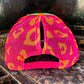 Ladies Neon Leopard Magna Pony Mesh Trucker Hat