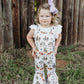 Girls Pink Vintage Cowgirl Bell Overalls by Shea Baby