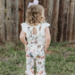 Girls Pink Vintage Cowgirl Bell Overalls by Shea Baby