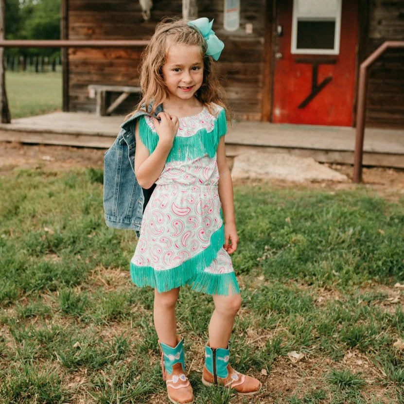 Girls Paisley Fringe Skirt by Shea Baby