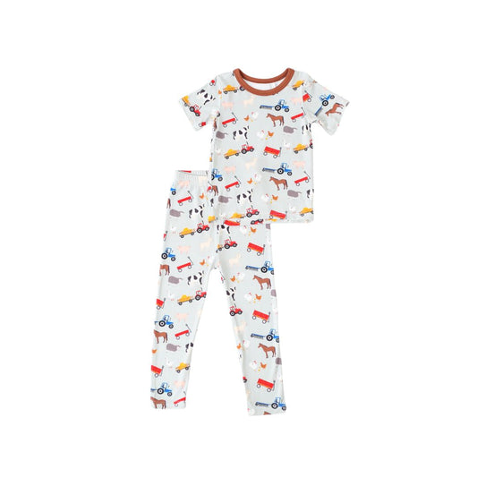 Boys Farm Life Short Sleeve Pajama by Bestaroo