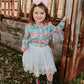 Girls Pastel Paisley Fringe Pearl Snap Onesie or Shirt by Shea Baby