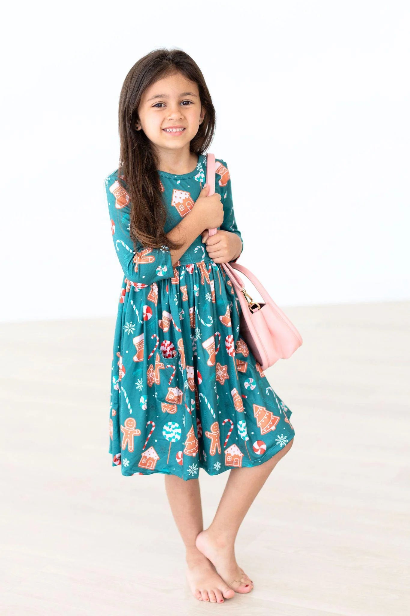 Girls Gingerbread House Bodysuit or Twirl Dress by Mila & Rose