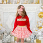 Girls Sweet Wink Merry Patch Sweatshirt-Red