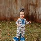 Girls Rancher Cowgirl Long Sleeve Romper by Shea Baby