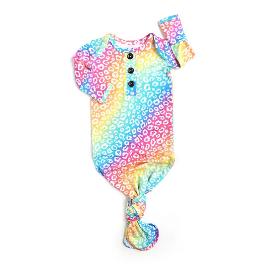 Baby Summer Leopard Bamboo Gown