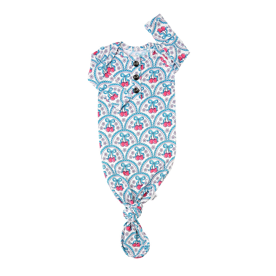 Baby Bamboo Cherry Gown