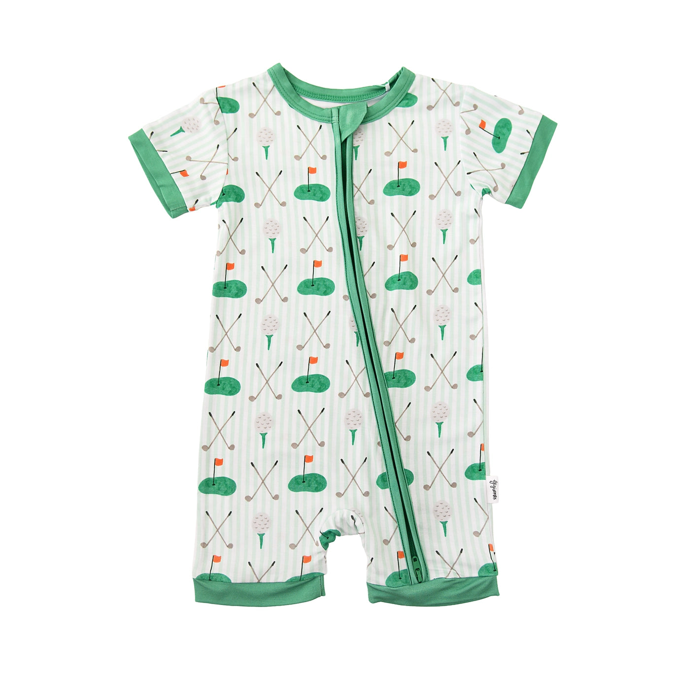 Boys Scottie Golf Shorty Zip Bamboo One Piece by Gigi & Max