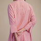 Ladies Stand Neck Dolman Sleeves Shirt-Red