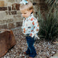 Girls Vintage CG Fringe Pearl Snap Onesie or Shirt by Shea Baby