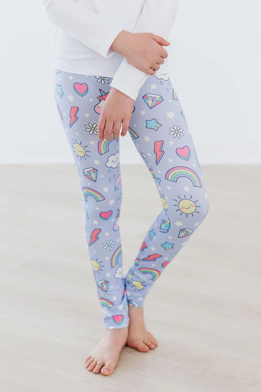 Girls Galactic Unicorns Leggings by Mila & Rose
