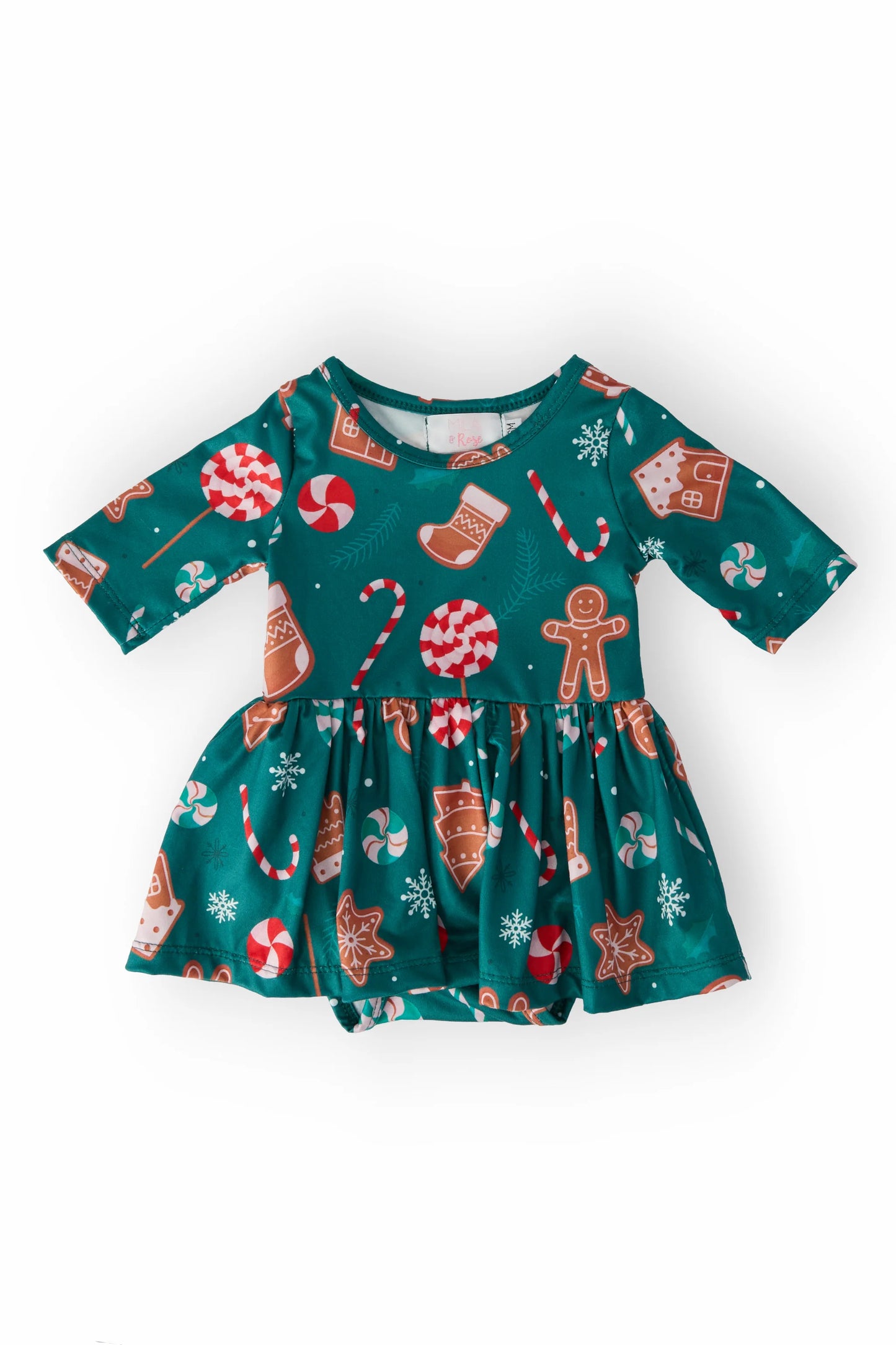 Girls Gingerbread House Bodysuit or Twirl Dress by Mila & Rose