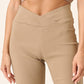 Ladies Surplice V Waist Flare Leg Pants by Mittoshop