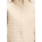 Ladies Daisy Quilted Mock Neck Jacket-Alpaca