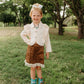 Girls Horseshoe Ruffle Jacket by Shea Baby