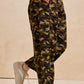 Ladies Bibi Camo Printed High-Waisted Drawstring Pants