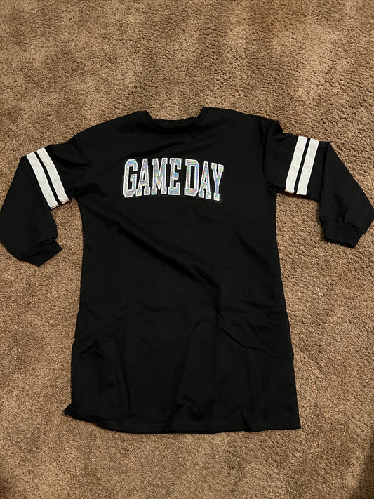 Ladies Black Game Day Dress
