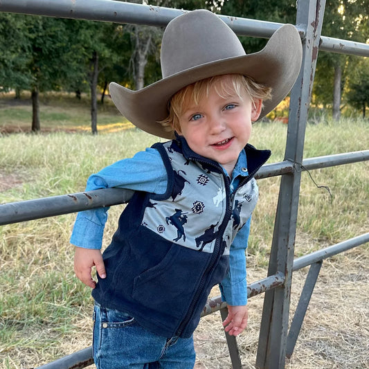 Boys Roughstock Fleece Vest by Shea Baby