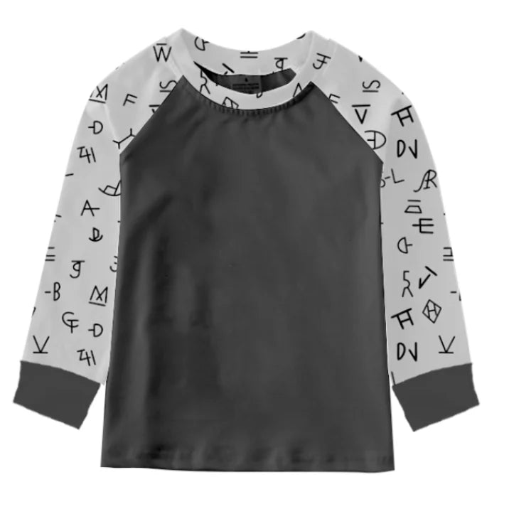 Boys Brand Print Long Sleeve Romper or Shirt by Shea Baby