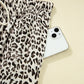 Ladies Jovanna Leopard Drawstring Elastic Waistband Loose Pants
