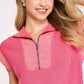 Ladies Mineral Wash Mini Dress by Umgee - Hot Pink