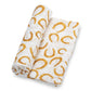 LollyBanks Lucky Horseshoe Muslin Swaddle Blanket