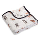 LollyBanks Adorable Dog Muslin Quilt