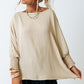 Ladies Apricot Smocked Wrist Shift Top-Apricot