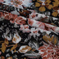 Ladies Brown Floral Long Sleeve High Neck Sheath Mesh Blouse