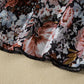 Ladies Brown Floral Long Sleeve High Neck Sheath Mesh Blouse
