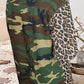 Ladies LDC Leopard Camo Patchwork Oversize Shacket